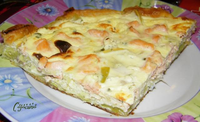 TARTE SAUMON BOURSIN POIREAU