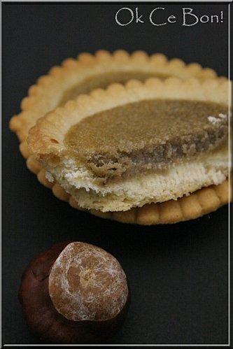 Mini tartelettes à la crème de châtaigne et fève Tonka
