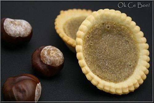 Mini tartelettes à la crème de châtaigne et fève Tonka