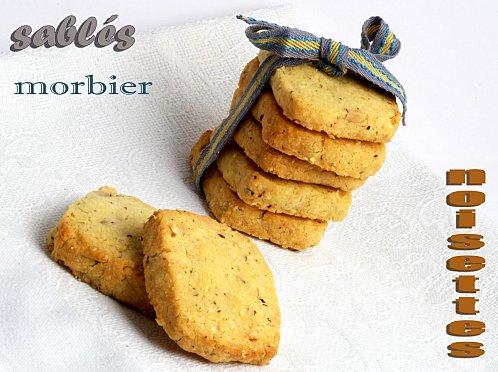 SABLE APERITIF AU FROMAGE: MORBIER ET NOISETTES SABLE APERITIF AU FROMAGE: MORBIER ET NOISETTES