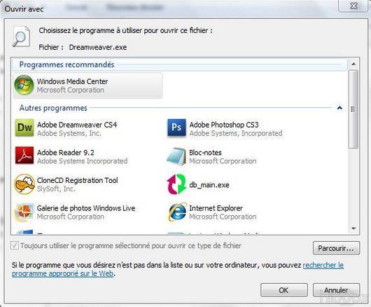 Planter les exécutables sur Windows 7