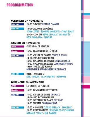 Festival Le Pari Outre Mer 27 au 29 nov Festival Le Pari Outre Mer 27 au 29 nov