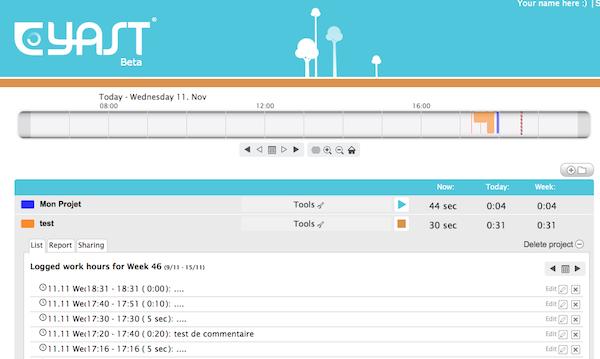 yast Yast, un outil Web de gestion du temps simple et gratuit