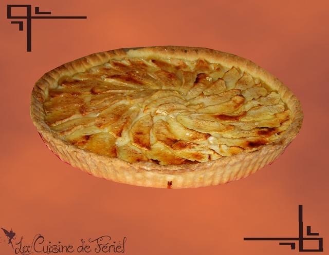 Tarte aux pommes à la crème pâtissière