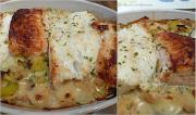 Cliquez pour agrandir : Gratin de cabillaud et saumon sauce moutarde Gratin de cabillaud et saumon sauce moutarde