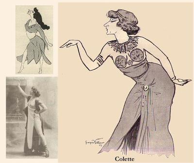 Félicia MALLET, COLETTE, OTERO, femmes mimes.