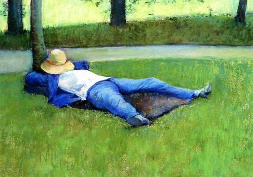 La compromission et l'art d'écrire : Lecture de Michel Crépu Gustave Caillebotte, La Sieste, 1877