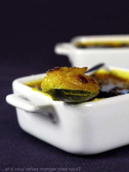 Crème brûlée au potimarron Crème brûlée au potimarron