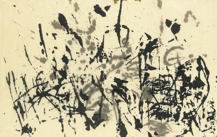 Encre sur papier par Jackson Pollock