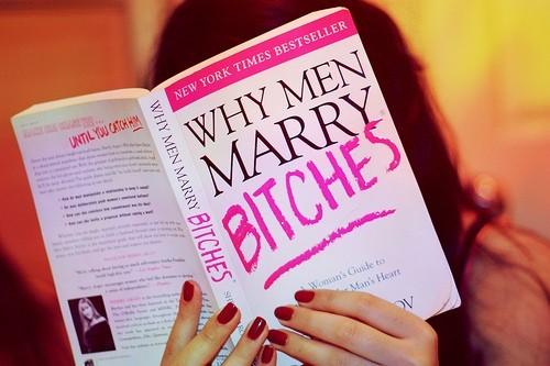(via big-al)
Is there a book called Why women marry assholes?