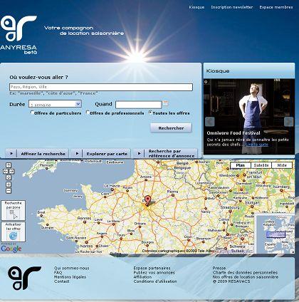 Anyresa, encore un moteur de recherche de locations de vacances