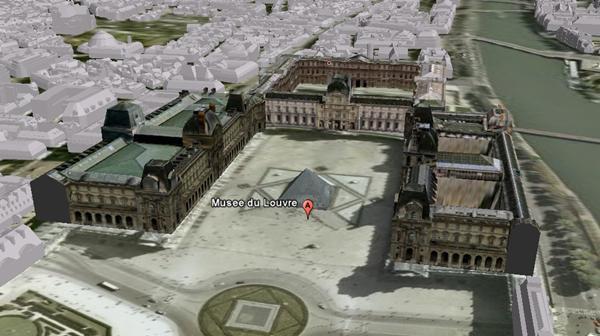 Le Musée du Louvre en 3D sur Google Earth