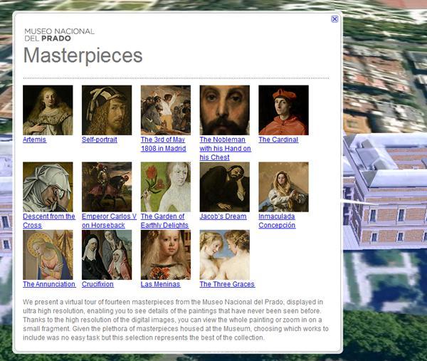 Les 14 pièces maîtresses du Prado disponibles sur Google Earth