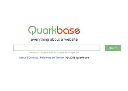 Quarkbase pour tout savoir sur un blog ou un site Web quarkbase