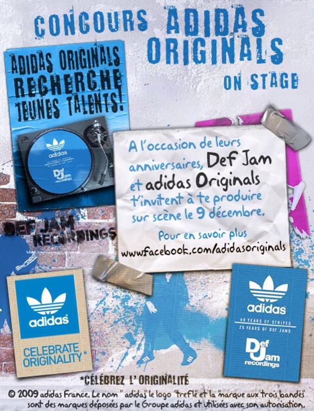Concours adidas on stage x Def Jam x Modissimo Post image for Concours adidas on stage x Def Jam x Modissimo