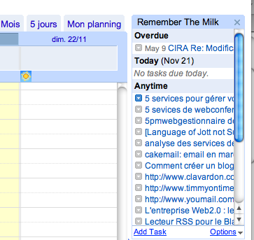 rtm google agenda 2 Ajoutez Remember the Milk sur Google Agenda