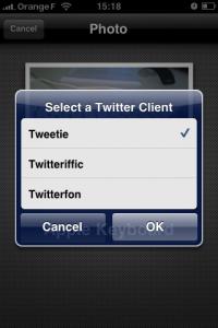 Choix client twitter