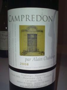 Campredon 2008 du Domaine Alain Chabanon
