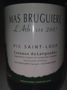L'Arbouse 2007 du Mas Bruguière