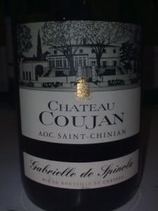 Gabrielle de Spinola 2008 du Château Coujan