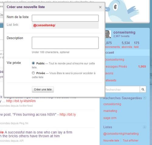 Les dernière évolutions de Twitter… A quoi cela peut vous servir ? listes twitter web