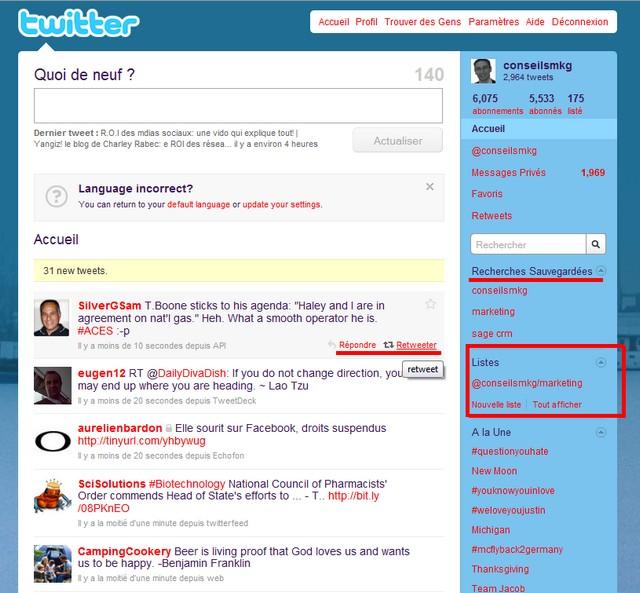 Les dernière évolutions de Twitter… A quoi cela peut vous servir ? interface twitter