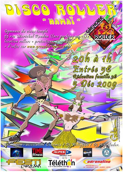 Disco Roller Téléthon à Grenoble (38)