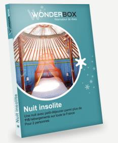 Coffret-Cadeau Wonderbox Nuit Insolite, 69,90€