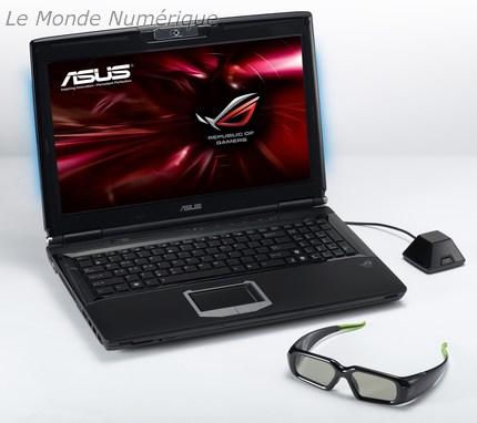 Premier PC portable équipé Nvidia 3D Vision chez Asus, le G51J 3D