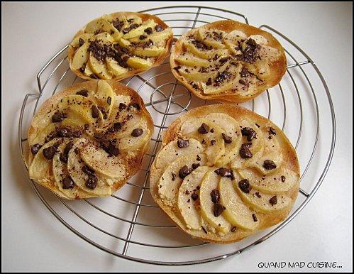 Tartelettes croustillantes aux pommes Tartelettes croustillantes aux pommes