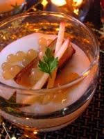 C'est presque noël !  Trio de verrines aux perles de gingembre et pomme