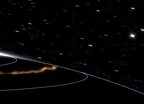 Aurore photographiée par la sonde Cassini