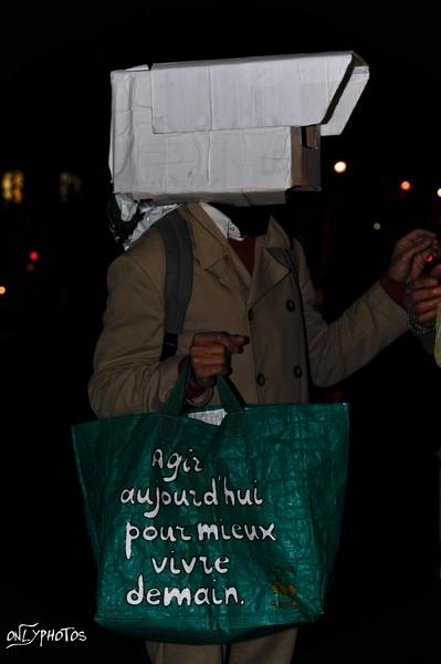 Manifestation contre la Vidéo-Surveillance à Paris.
