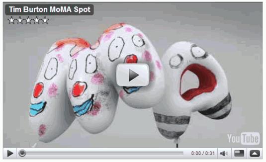 Video: Tim Burton lance un film pour le MOMA