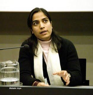 Visite à Montréal de la députée afghane Malalai Joya Visite à Montréal de la députée afghane Malalai Joya