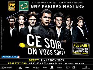 Petit pélerinage à Bercy pour le BNP Paribas masters 2009