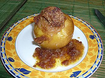 Pommes au four aux speculos et beurre salé Pommes au four aux speculos et beurre salé