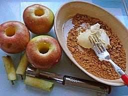 Pommes au four aux speculos et beurre salé Pommes au four aux speculos et beurre salé