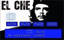 Sticker carte de Crédit Che Guevara noir et blanc, 7€