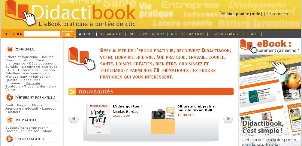 Didactibook, une  nouvelle librairie virtuelle