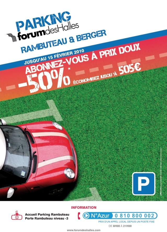 Info : Nouvelle offre abonnement Parking Forum des Halles