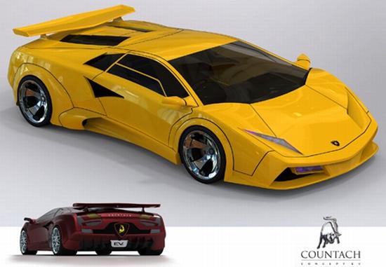 Lamborghini ecolo 1 Un concept car Lamborghini Countach à lenergie renouvelable ...