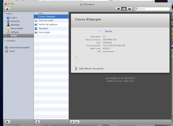 Test d’1Password 3 7