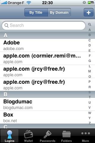 Test d’1Password 3 photo