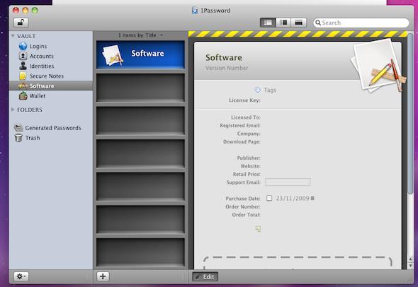 Test d’1Password 3 6
