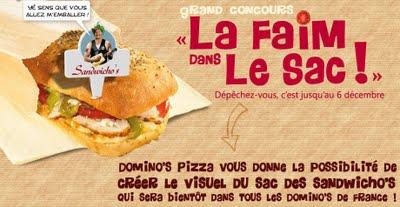 Concours graphique Domino's Pizza : la faim dans le sac Concours graphique Domino's Pizza : la faim dans le sac