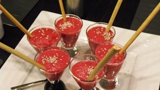 Verrines de mousse de betterave Verrines de mousse de betterave