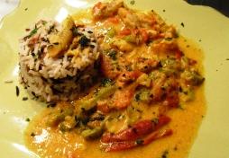 Curry de lotte au lait de coco Curry de lotte au lait de coco