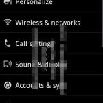 Android 2.1 Flan avec l’interface HTC Sense sur le Hero