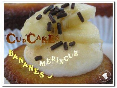 Cupcakes à la Banane - Meringue